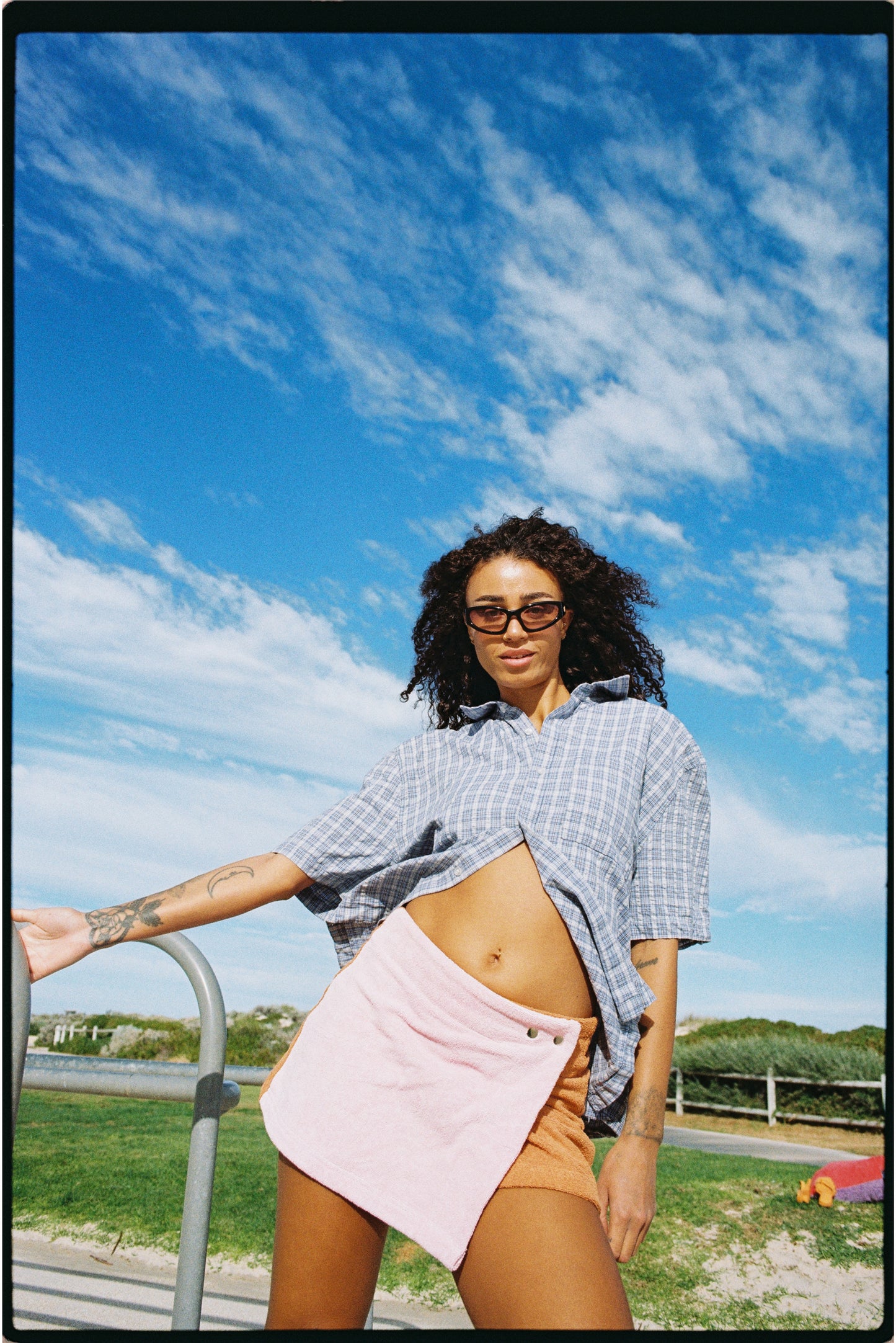 Wattle Wrap Skirt Galah