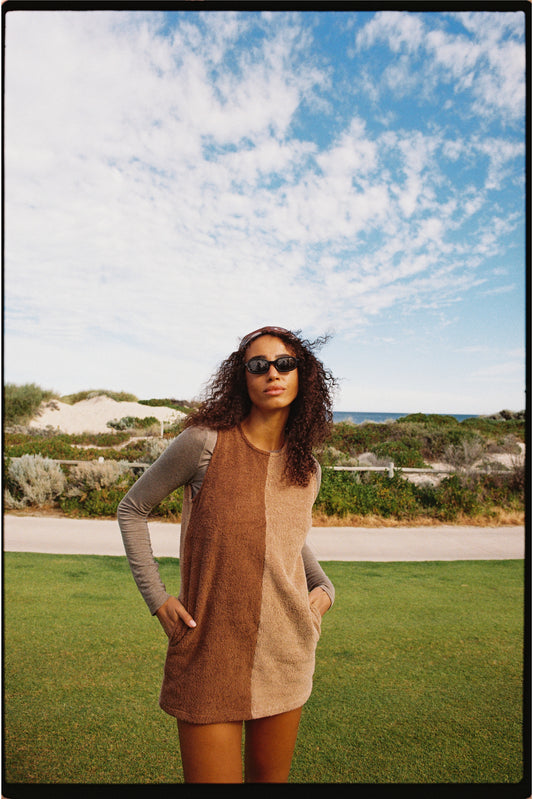 Della Dress Brown
